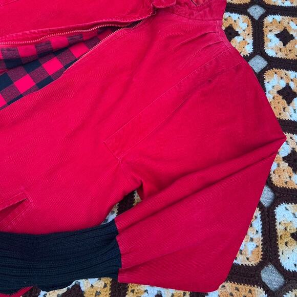Vintage Red Corduroy Jacket - Picture 3 of 7